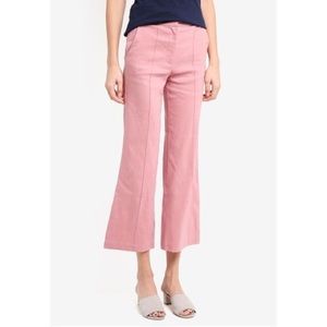 *NWT* MANGO Linen Blend Cropped Trouser